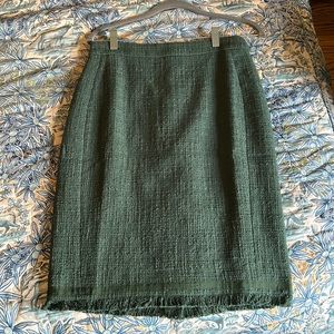 J.Crew Green Pencil Skirt Size 4